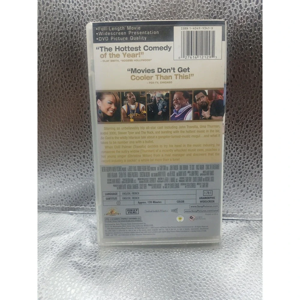 Be Cool UMD Video Sony PSP John Travolta Uma Thurman 2005 Movie Widescreen